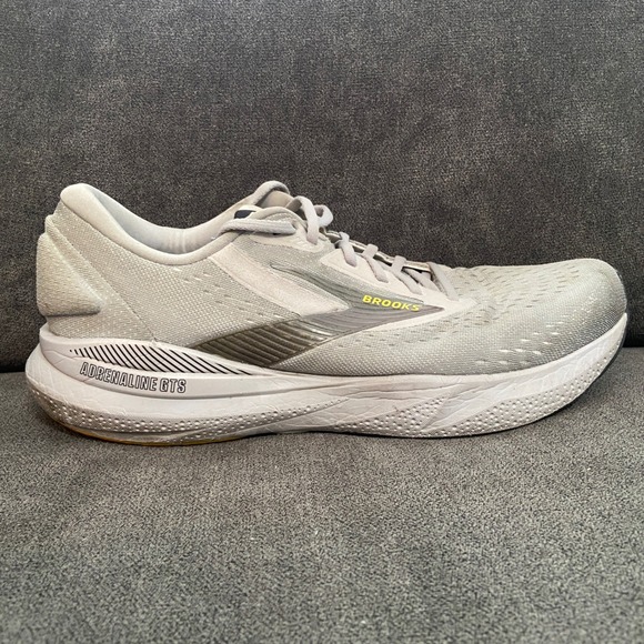 Brooks Other - Brooks Adrenaline GTS 24 Mens 13 Alloy White Grey Running Shoes Road 1104371D084
